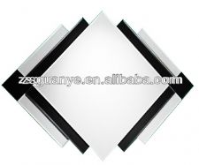 Rhombus Silver & Black Wall Mirror